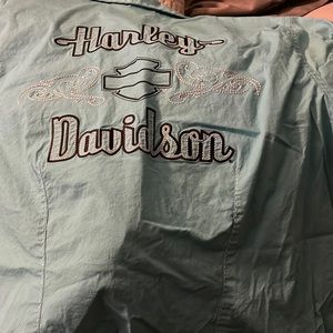 Harley Davidson button down fitted shirt